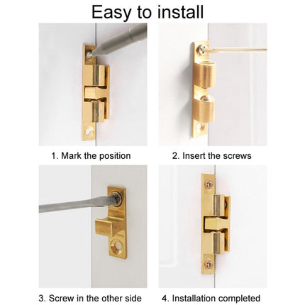 2pcs Cabinet Magnetic Spring Buckle Ball Door Sucker