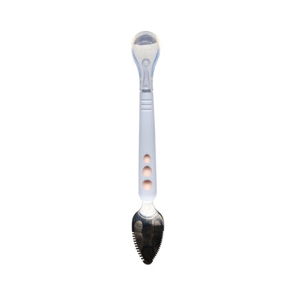Multi-function Double-head Baby Food Spoon Baby Tableware Fruit Scraper Spoon - DealBuddy