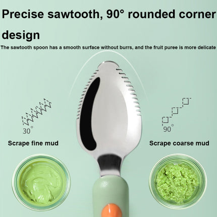 Multi-function Double-head Baby Food Spoon Baby Tableware Fruit Scraper Spoon - DealBuddy
