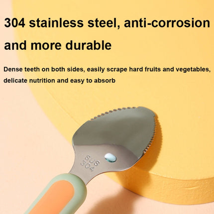 Multi-function Double-head Baby Food Spoon Baby Tableware Fruit Scraper Spoon - DealBuddy