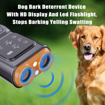 Ultrasonic Dual Head Dog Repeller Bark Stopper With High Power LED Flash Light, P7 - DealBuddy