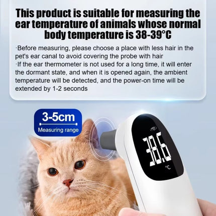 ELOFS EF-07 Pet Dog Cat Ear Digital Thermometer Accurate Infrared Measuring Animal Thermometer - DealBuddy
