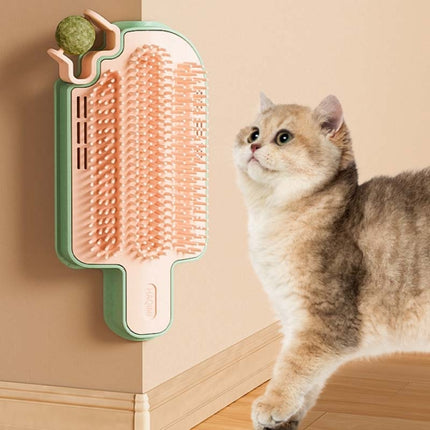 Cats Corner Self-Exciting Ice-Cream Scrubber Pet Massage Brush Toy, Simple Model, Feather Model, Peppermint Ball Model - DealBuddy