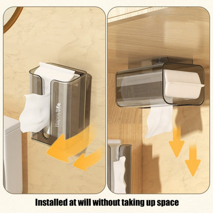 Suction Cup Tissue Box Holder Wall-mounted Tissue Box Cover