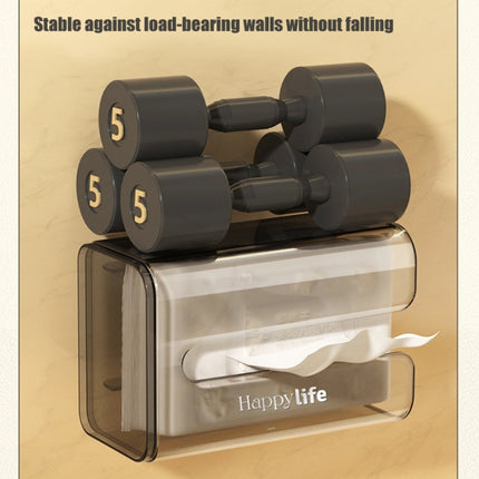 Suction Cup Tissue Box Holder Wall-mounted Tissue Box Cover