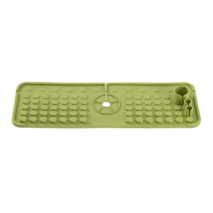 Faucet Silicone Drainage Mat Multi-functional Household Sink Countertop Anti-slip Anti-splash Storage Mat