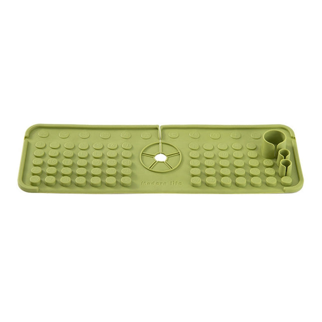 Faucet Silicone Drainage Mat Multi-functional Household Sink Countertop Anti-slip Anti-splash Storage Mat