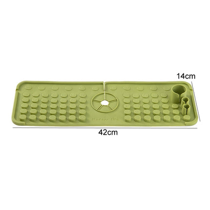 Faucet Silicone Drainage Mat Multi-functional Household Sink Countertop Anti-slip Anti-splash Storage Mat