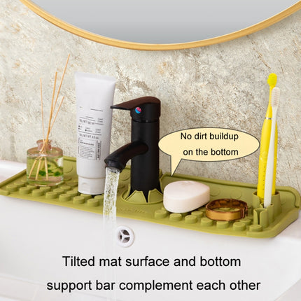 Faucet Silicone Drainage Mat Multi-functional Household Sink Countertop Anti-slip Anti-splash Storage Mat