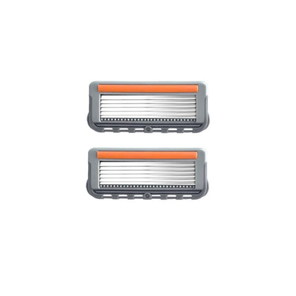 Six Blade OpenBack System Skin Razor Refills for Men