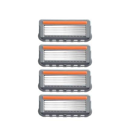 Six Blade OpenBack System Skin Razor Refills for Men