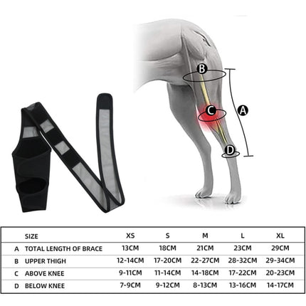 Dog Leg Fracture Protection Injury Support Belt, S, M, L, XL - DealBuddy