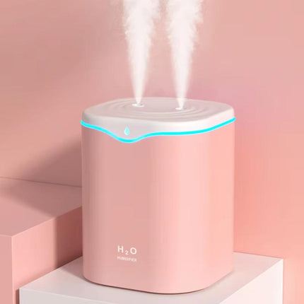SD03 2L Large Capacity Dual Spray Port Humidifier Desktop Air Aroma Mist With Night Light