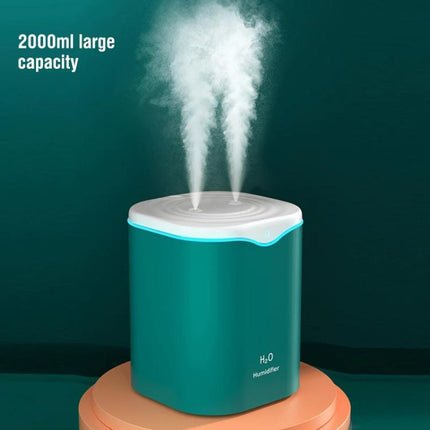 SD03 2L Large Capacity Dual Spray Port Humidifier Desktop Air Aroma Mist With Night Light