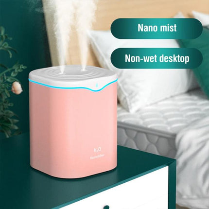 SD03 2L Large Capacity Dual Spray Port Humidifier Desktop Air Aroma Mist With Night Light