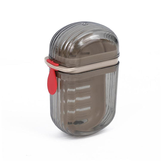 Portable Sealing Soap Box With Lid Double Drainable Travel Soap Case