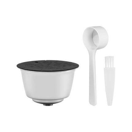 For Dolce Gusto Coffee Maker Stainless Steel Reusable Coffee Capsule Shell, Capsule+Brush And Scoop, Capsule+40mm Powder Hammer+Brush And Scoop - DealBuddy