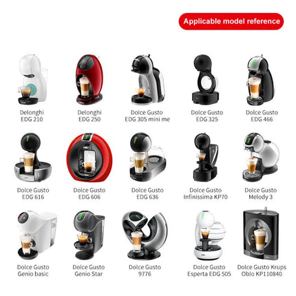 For Dolce Gusto Coffee Maker Stainless Steel Reusable Coffee Capsule Shell, Capsule+Brush And Scoop, Capsule+40mm Powder Hammer+Brush And Scoop - DealBuddy
