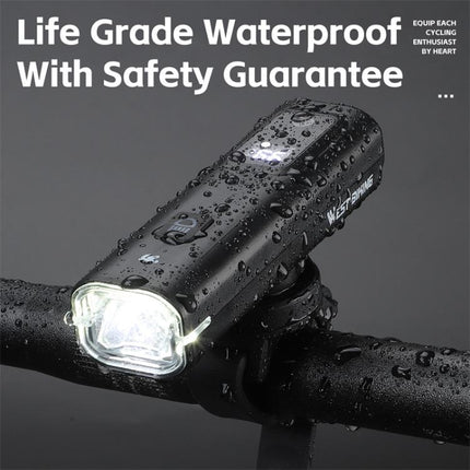 WEST BIKING Bicycle Waterproof TYPE-C Rechargeable High-Brightness Headlight - DealBuddy