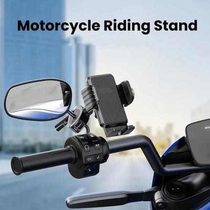 Bicycle Motorcycle Shock Absorption Mobile Phone Holder Gravity Navigation Mount - DealBuddy