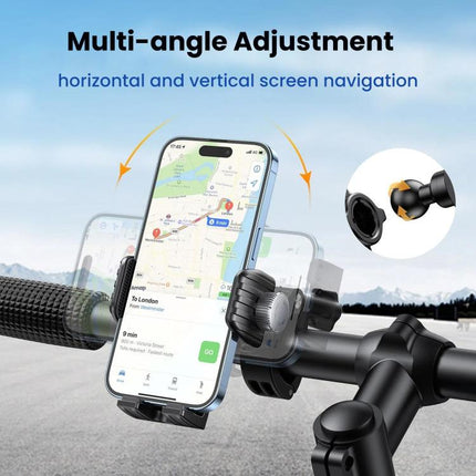 Bicycle Motorcycle Shock Absorption Mobile Phone Holder Gravity Navigation Mount - DealBuddy