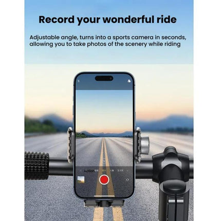 Bicycle Motorcycle Shock Absorption Mobile Phone Holder Gravity Navigation Mount - DealBuddy