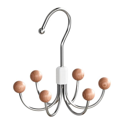 Six Claws Hooks 360 Degree Rotating Wardrobe Bag Hanger Multi-functional Underwear Clothes Storage Hooks