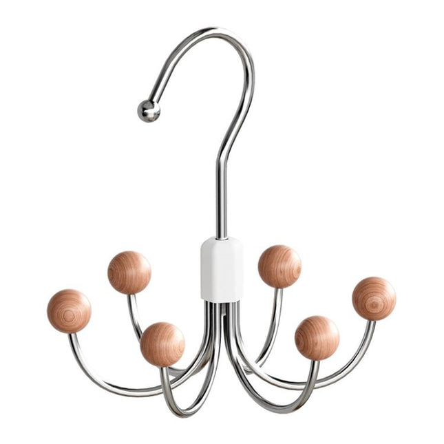 Six Claws Hooks 360 Degree Rotating Wardrobe Bag Hanger Multi-functional Underwear Clothes Storage Hooks