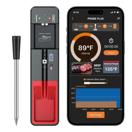 Smart Wireless Bluetooth BBQ Grill Thermometer Home Use Kitchen Food Oven Thermometer - DealBuddy
