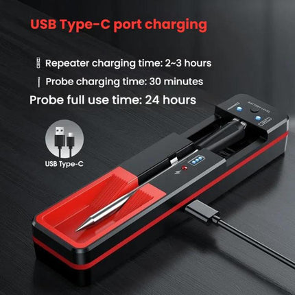 Smart Wireless Bluetooth BBQ Grill Thermometer Home Use Kitchen Food Oven Thermometer - DealBuddy