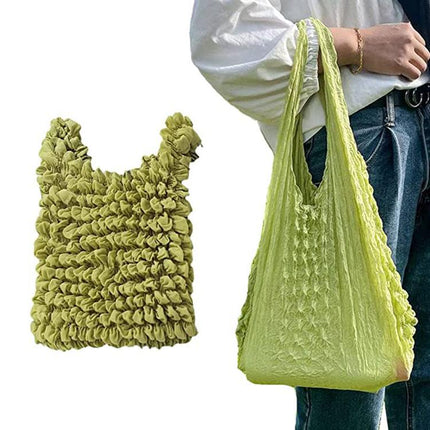 Mini Retractable Bubble Bag Multifunctional Large-capacity Elastic Shopping Bag