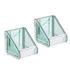 2pcs  /Pack Wall-mounted Shower Gel Shampoo Holder with Adjustable Hole Distance