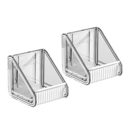 2pcs  /Pack Wall-mounted Shower Gel Shampoo Holder with Adjustable Hole Distance