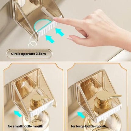2pcs  /Pack Wall-mounted Shower Gel Shampoo Holder with Adjustable Hole Distance