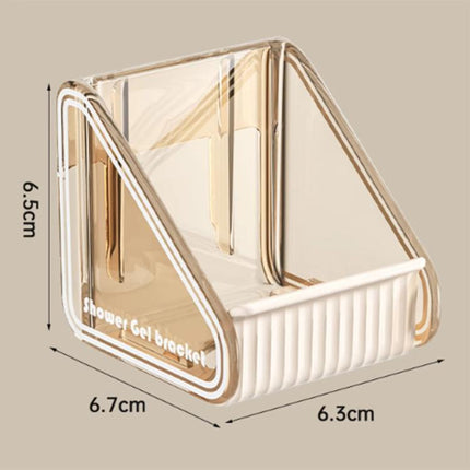 2pcs  /Pack Wall-mounted Shower Gel Shampoo Holder with Adjustable Hole Distance