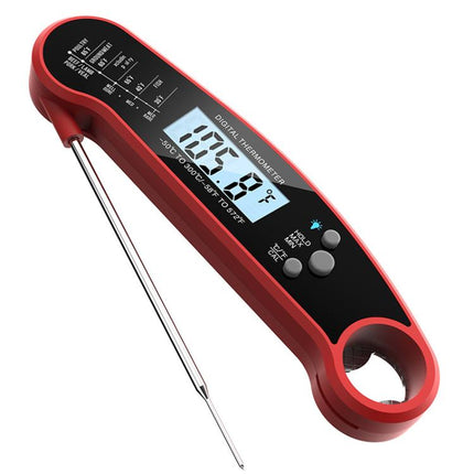 LCD Screen Digital Display Foldable Food Thermometer Kitchen Barbecue Thermometer - DealBuddy