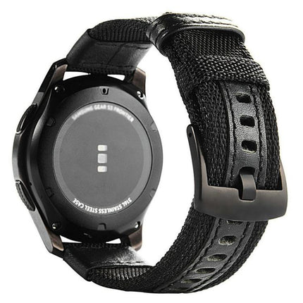 For Samsung Gear S3 Frontier / Classic Smart Quick Release Adjustable Nylon Watch Band