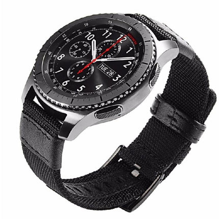 For Samsung Gear S3 Frontier / Classic Smart Quick Release Adjustable Nylon Watch Band