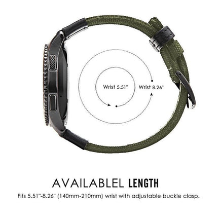 For Samsung Gear S3 Frontier / Classic Smart Quick Release Adjustable Nylon Watch Band