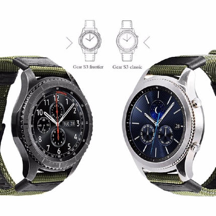 For Samsung Gear S3 Frontier / Classic Smart Quick Release Adjustable Nylon Watch Band