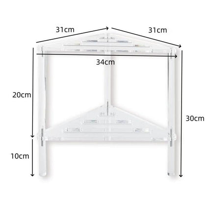Acrylic Triangle Shower Pot Hollow Bracket - DealBuddy