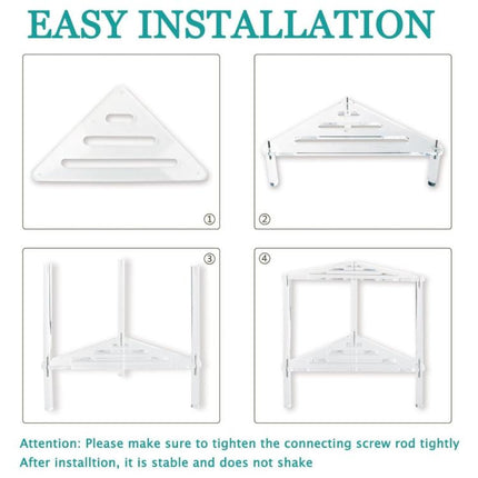 Acrylic Triangle Shower Pot Hollow Bracket - DealBuddy