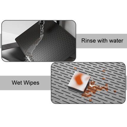 Large Silicone Stovetop Protective Mat Kitchen Countertop Dish Drainage Stain Prevention Pad, 71 x 50 x 0.3cm - DealBuddy