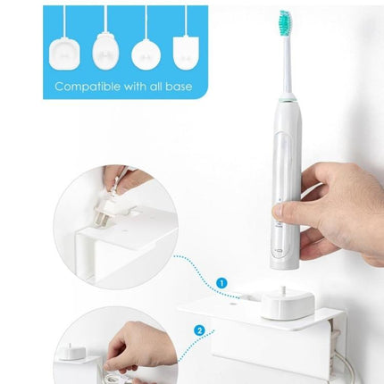 Acrylic Wall-mounted Bathroom Electric Toothbrush Holder - DealBuddy