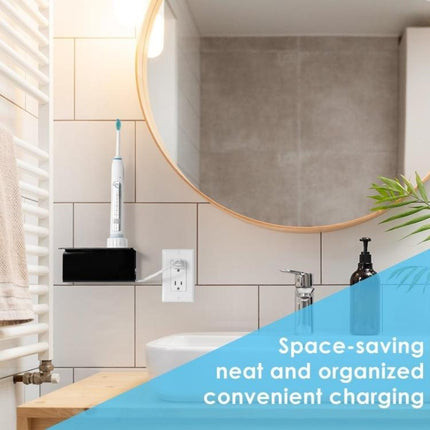 Acrylic Wall-mounted Bathroom Electric Toothbrush Holder - DealBuddy