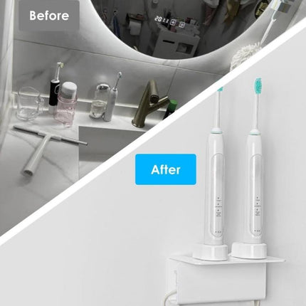 Acrylic Wall-mounted Bathroom Electric Toothbrush Holder - DealBuddy