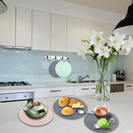 Food Grade Silicone Round Heat Insulation Mat Kitchen Anti-Scald And Anti-Slip Placemat - DealBuddy