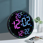Wifi App Control LED Digital Wall Clock With RGB Light Multi-Functional Alarm Clock