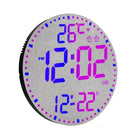 Wifi App Control LED Digital Wall Clock With RGB Light Multi-Functional Alarm Clock