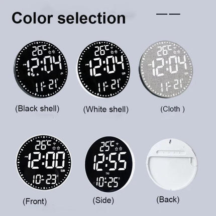 Wifi App Control LED Digital Wall Clock With RGB Light Multi-Functional Alarm Clock